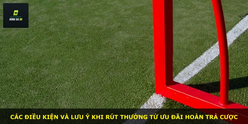 Các điều kiện và lưu ý khi rút thưởng từ ưu đãi hoàn trả cược