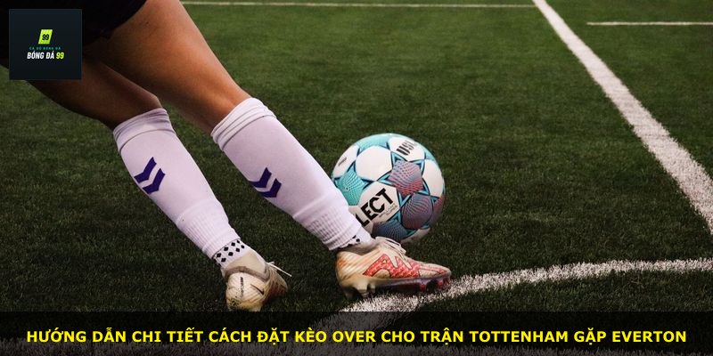 Hướng dẫn chi tiết cách đặt kèo Over cho trận Tottenham gặp Everton