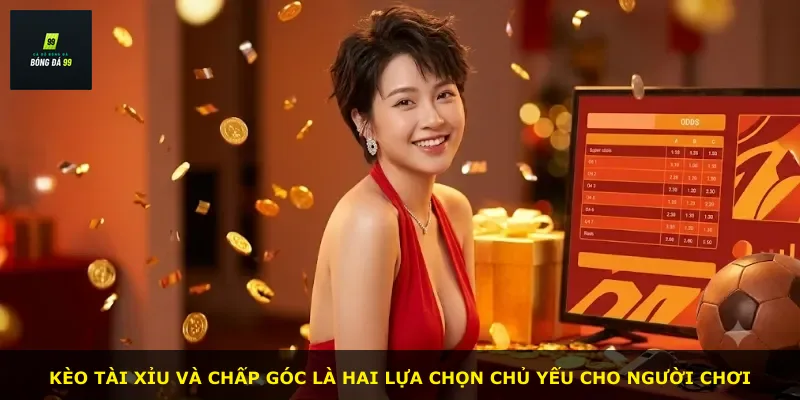 Kèo tài xỉu và chấp góc là hai lựa chọn chủ yếu cho người chơi